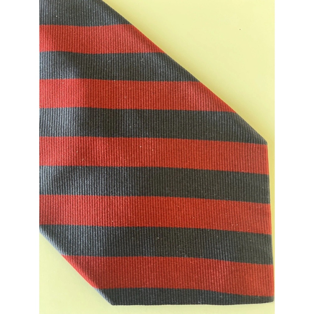 Brooks Brothers 346 Silk USA Made Woven Italy Neck Tie Striped 59" X 3 1/2 REPP